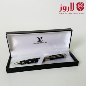 Louis Vuitton Pen - Black with Silver Graphics